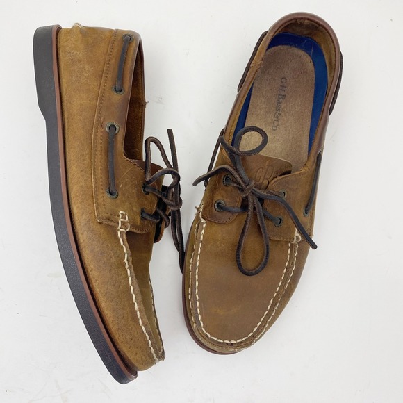 G.H. Bass & Co. Other - G.H. Bass Hampton Leather Lace Up Boat Shoes Mens 10.5M Brown